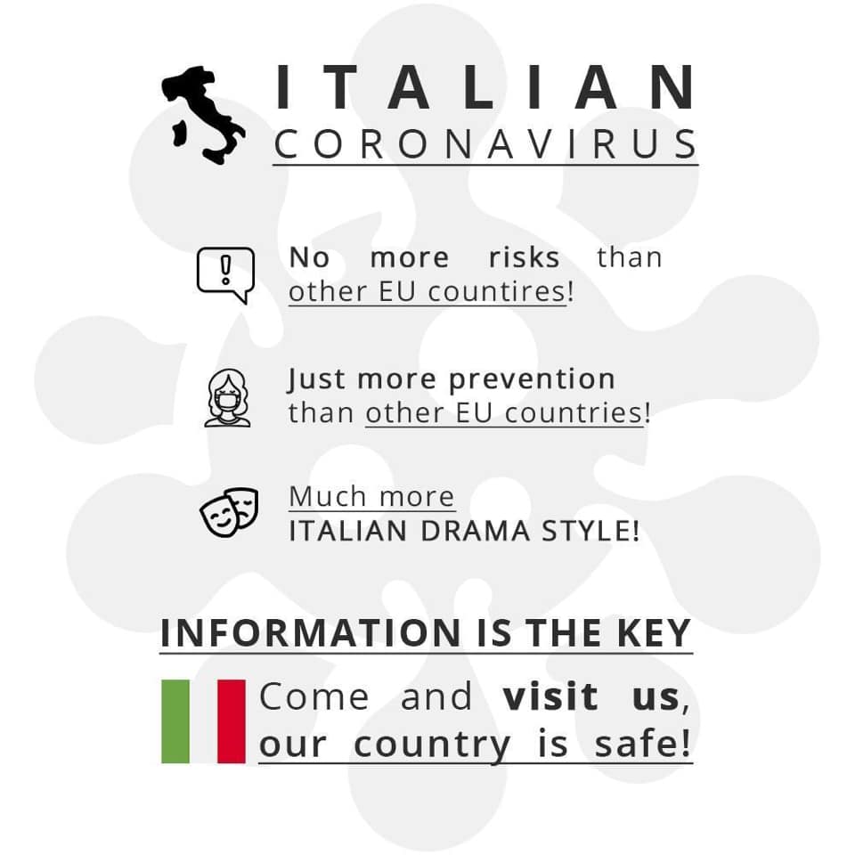 Post social Italian Coronavirus