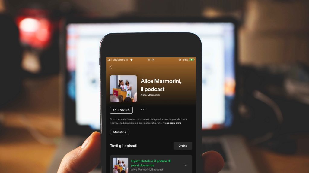 Alice Marmorini, il podcast