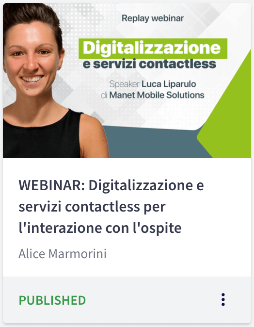 Webinar "Digitalizzazione e servizi contactless"