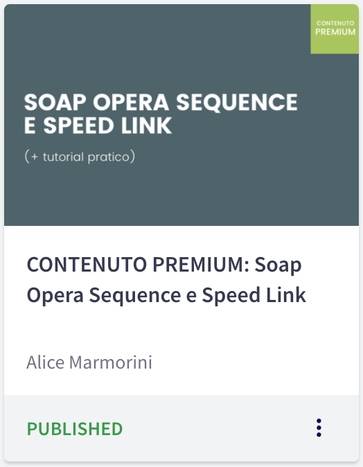 Contenuto Premium "Soap opera sequence e speed link"