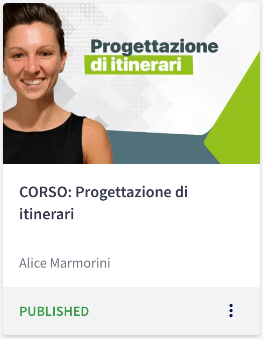 Corso "Progettazione di itinerari"
