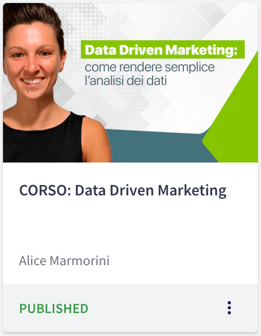 Corso "Data Driven Marketing"
